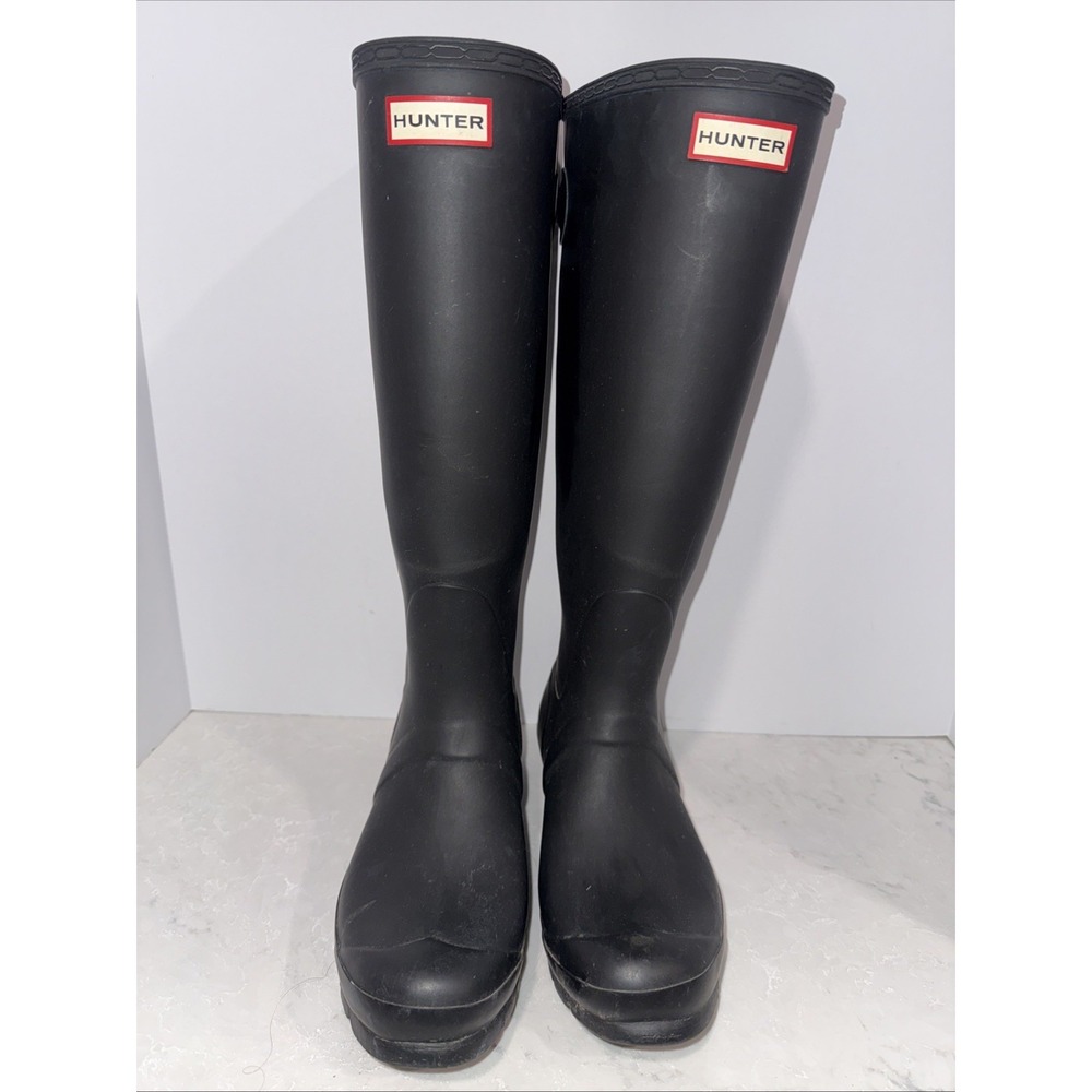 Women's Size 10 US Black HUNTER Rain Boots